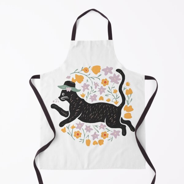 Item preview, Beautiful Flower Cat With Hat Leaping designed and sold by PlanetMarker.