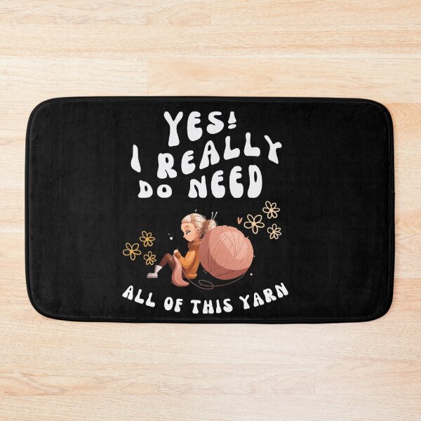 Item preview, Funny saying girl knits or woman crochets designed and sold by Elwetritsche.