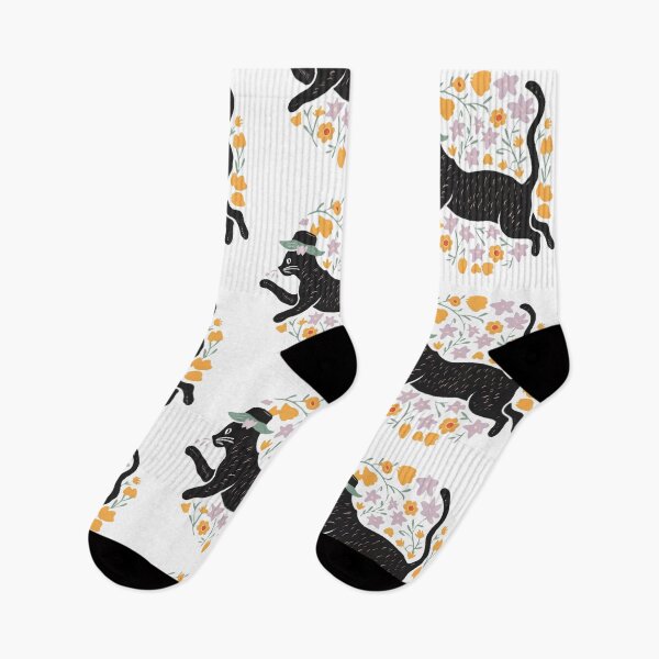 Item preview, Beautiful Flower Cat With Hat Leaping designed and sold by PlanetMarker.