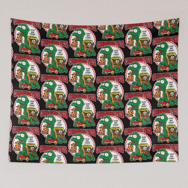 Item preview, Cowabunga Pizza - Mutant Turtle Skateboard Pizza Delivery designed and sold by eShirtLabs.