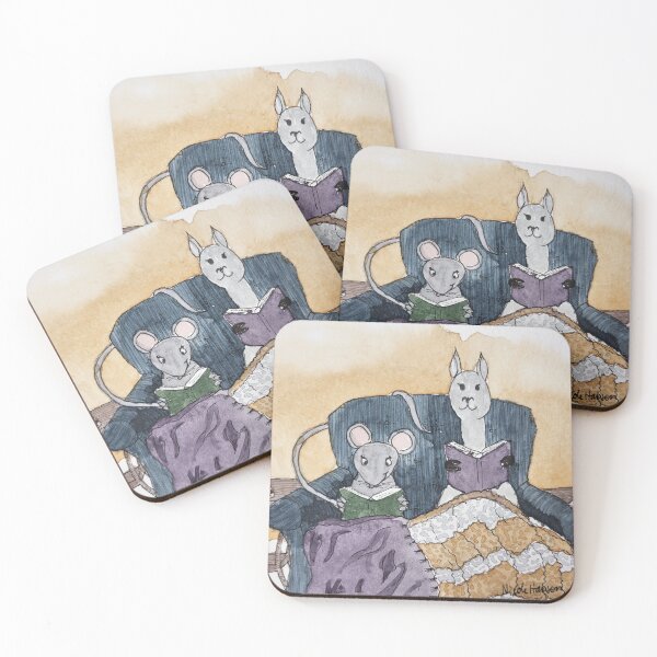 Item preview, Mouse Reading a Book with Llamma designed and sold by Nicole Hanson.