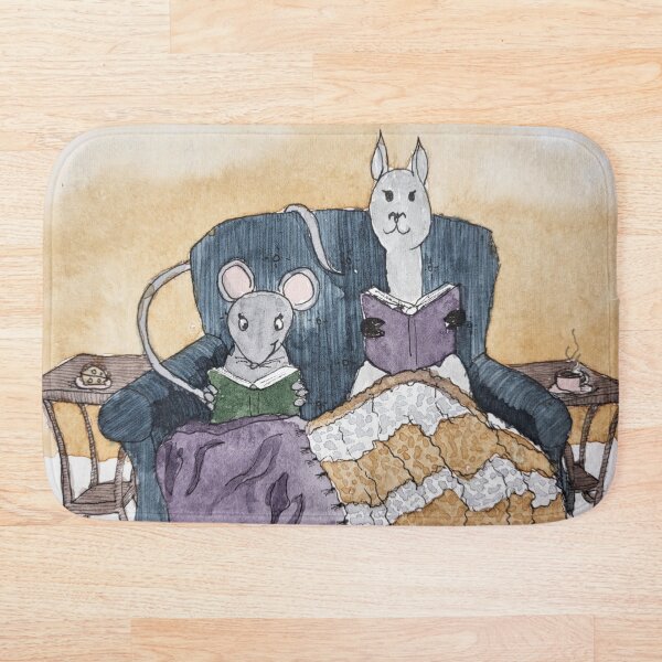 Item preview, Mouse Reading a Book with Llamma designed and sold by Nicole Hanson.