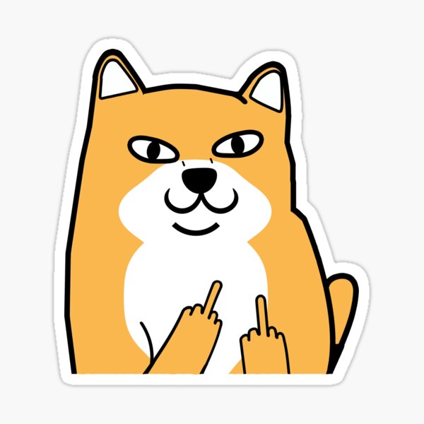 Funny Dog Doge Meme Sticker