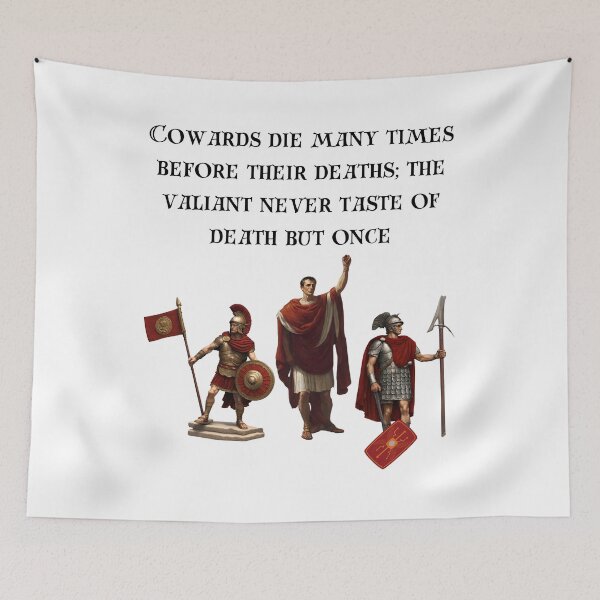 Item preview, The Valiant Never Taste Of Death But Once designed and sold by Wis-Epoch.