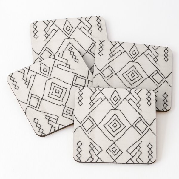 Item preview, Moroccan Berber Rug Design No.10 - Ivory White designed and sold by Zoltan Ratko.