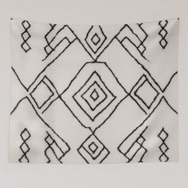 Item preview, Moroccan Berber Rug Design No.10 - Ivory White designed and sold by Zoltan Ratko.