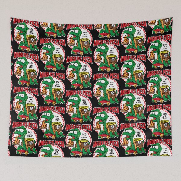Item preview, Angelo'S Pizza - Mutant Turtle Skateboard Pizza Delivery designed and sold by eShirtLabs.