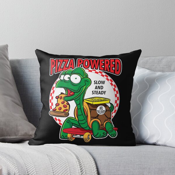 Item preview, Pizza Powered - Mutant Turtle Skateboard Pizza Delivery designed and sold by eShirtLabs.