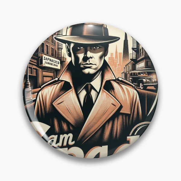 Item preview, Fan art illustration of Sam Spade #1 designed and sold by ThenRadio.