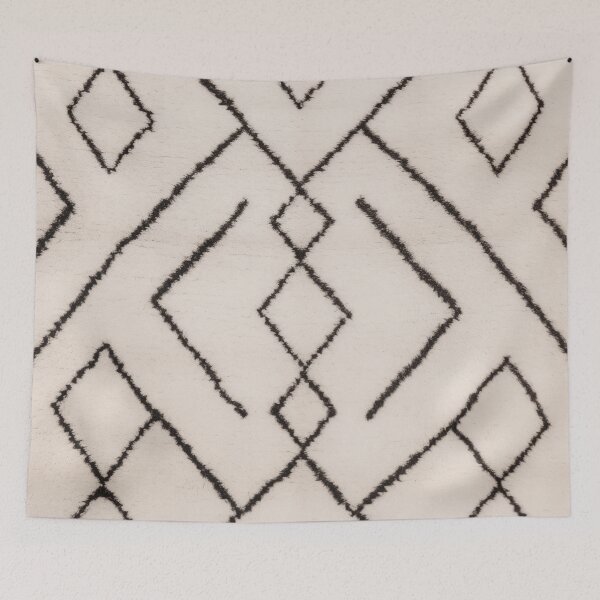 Item preview, Moroccan Berber Rug Design No.12 - Ivory White designed and sold by Zoltan Ratko.