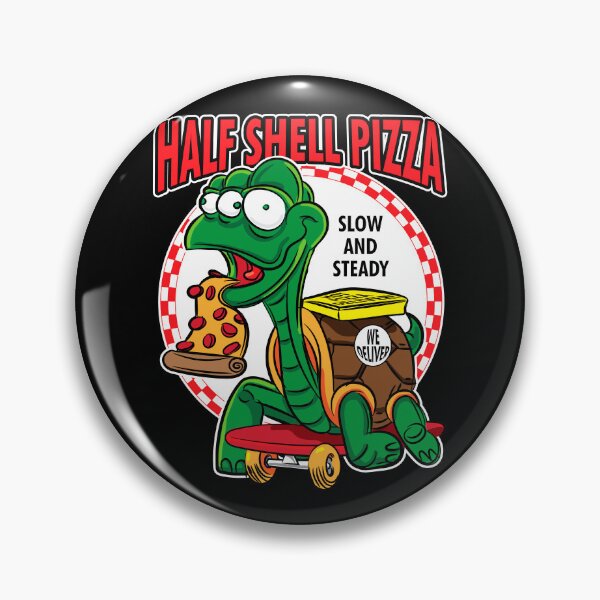 Item preview, Half Shell Pizza - Mutant Turtle Skateboard Pizza Delivery designed and sold by eShirtLabs.