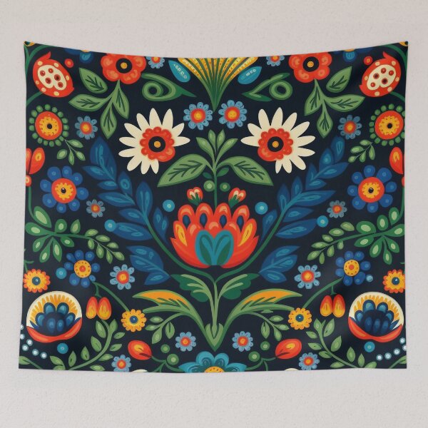 Item preview, polish floral pattern wycinanki designed and sold by Vilemo.