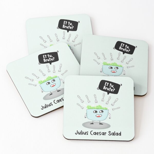 Item preview, Et Tu Brute Julius Caesar Salad Cartoon designed and sold by Renata Illustrata.