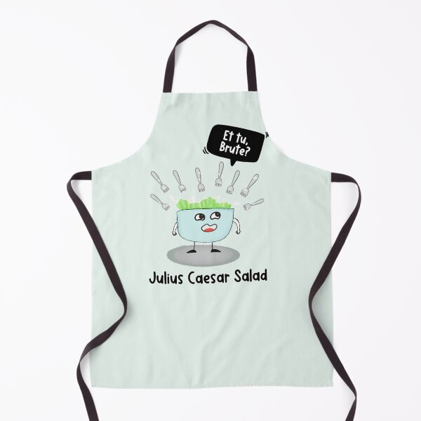 Item preview, Et Tu Brute Julius Caesar Salad Cartoon designed and sold by Renata Illustrata.