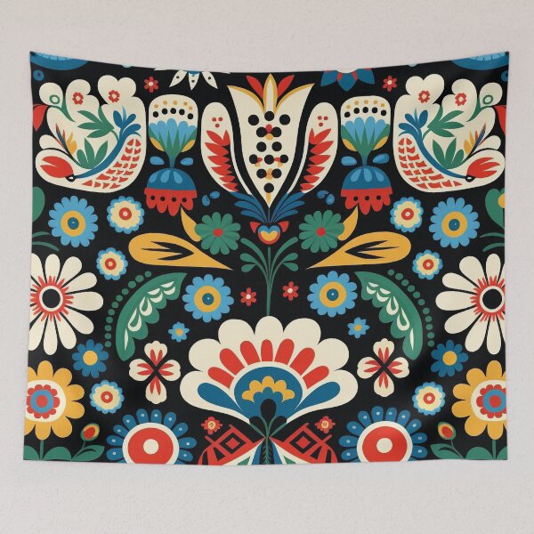 Item preview, polish floral pattern wycinanki designed and sold by Vilemo.