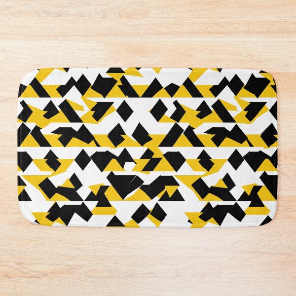 Item preview, Triangle Yellow and Black Abstract Pattern  designed and sold by palaco210.