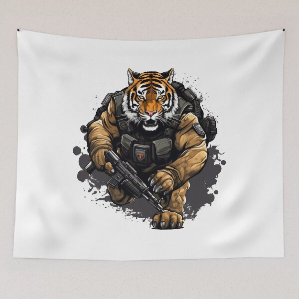 Item preview, tiger soldier designed and sold by javierparra.