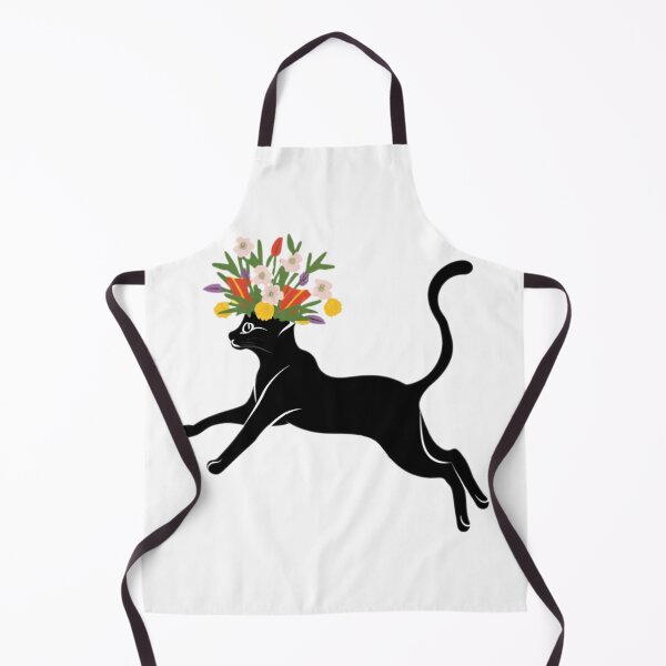 Item preview, Beautiful Flower Cat Leaping designed and sold by PlanetMarker.