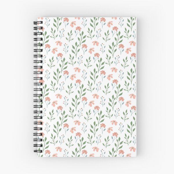 Item preview, Notebook flower pattern aesthetic designed and sold by N4re.