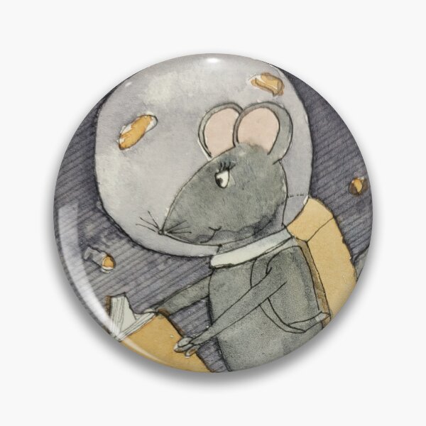 Item preview, Mouse Reading In Space designed and sold by Nicole Hanson.