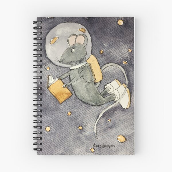 Item preview, Mouse Reading In Space designed and sold by Nicole Hanson.