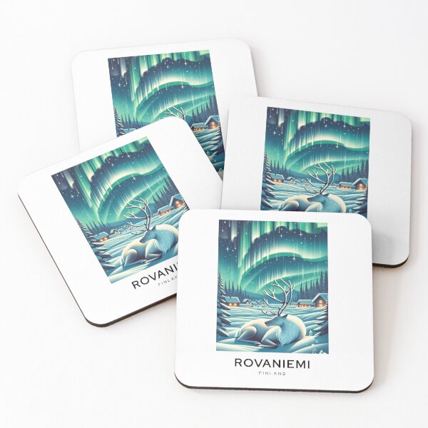Item preview, ROVANIEMI Lapland Finland Night designed and sold by TravelMarvel.