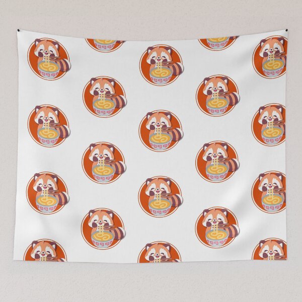 Item preview, Happy Red Panda Ramen designed and sold by ViViTulip.
