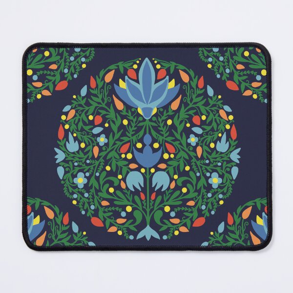 Aperçu de l'œuvre Motif vert rond et complexe dans un style folklorique. créée et vendue par ksdsgn.
