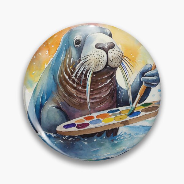 Item preview, Whimsical Walrus Painter designed and sold by omerfdln34.