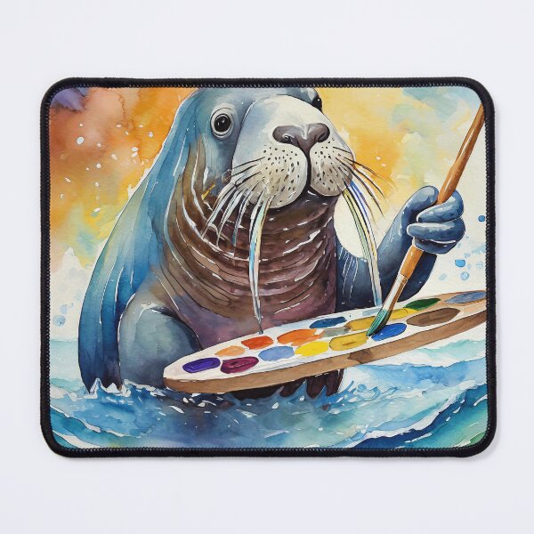 Item preview, Whimsical Walrus Painter designed and sold by omerfdln34.