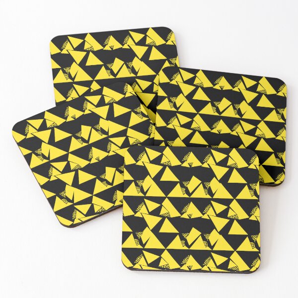Item preview, Triangle Yellow and Black Abstract Pattern  designed and sold by palaco210.