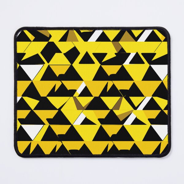 Item preview, Triangle Yellow and Black Abstract Pattern  designed and sold by palaco210.