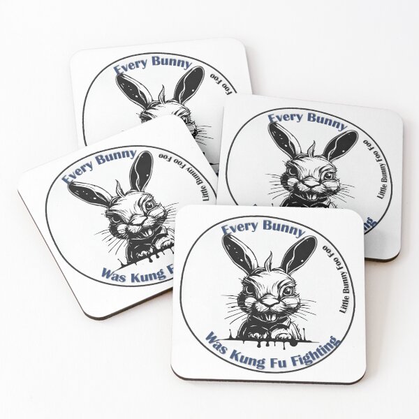 Item preview, Funny Bunny Kung Fu Fighting Design designed and sold by Kobachan.