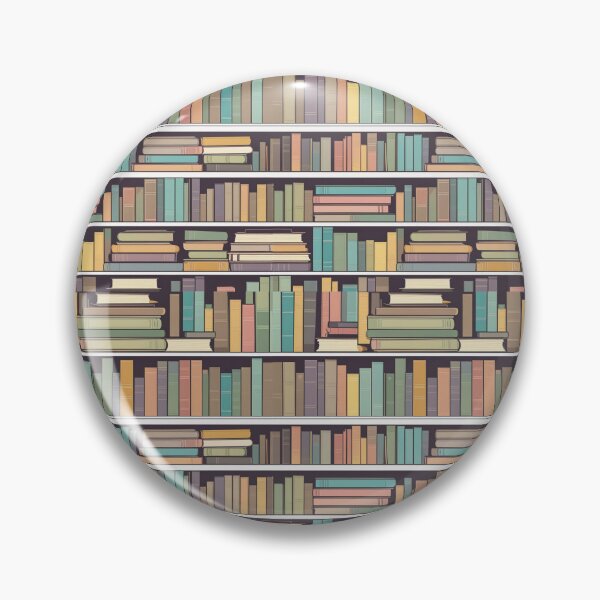 Item preview, Pastel Books Shelf Pattern designed and sold by PatternInArt.