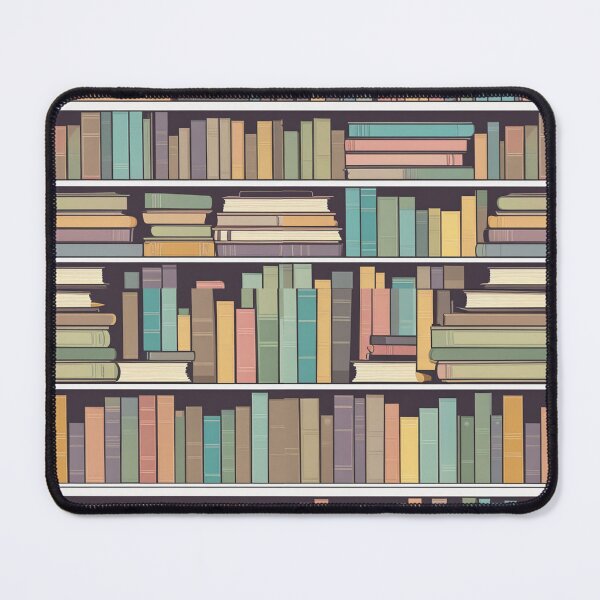 Item preview, Pastel Books Shelf Pattern designed and sold by PatternInArt.