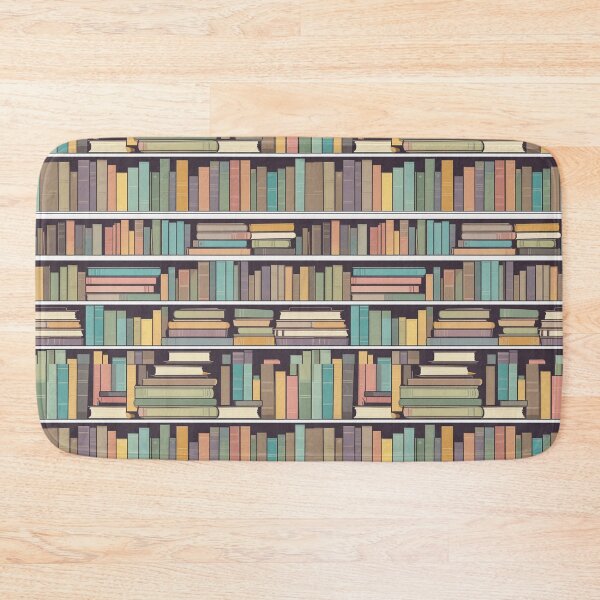 Item preview, Pastel Books Shelf Pattern designed and sold by PatternInArt.