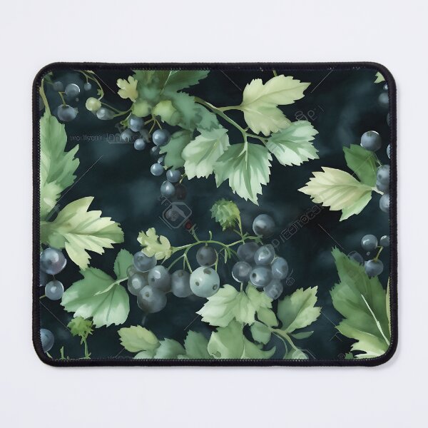 Item preview, currants on black designed and sold by elegantpaterns.