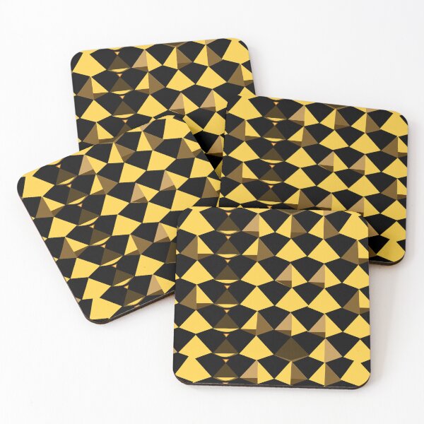 Item preview, Triangle Yellow and Black Abstract Pattern  designed and sold by palaco210.