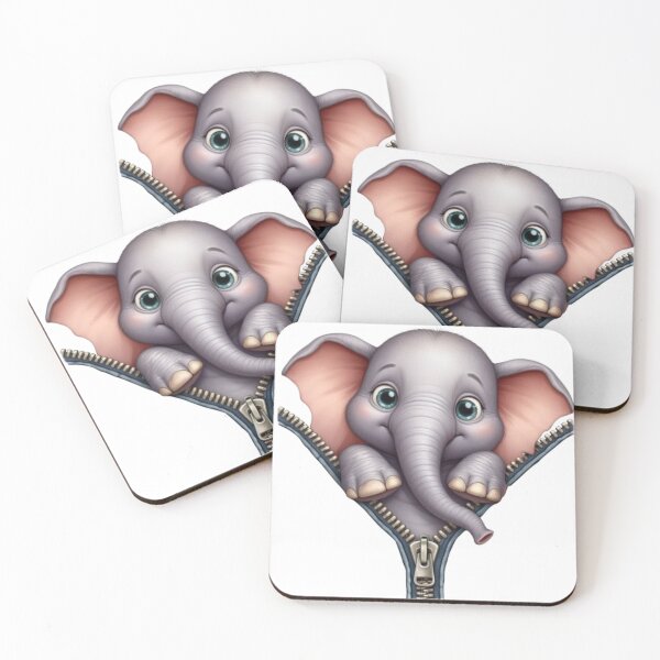 Item preview, Elephant with zip designed and sold by NataAtelierArt.