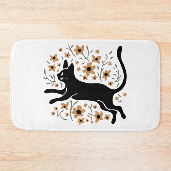 Item preview, Beautiful Flower Cat Leaping designed and sold by PlanetMarker.