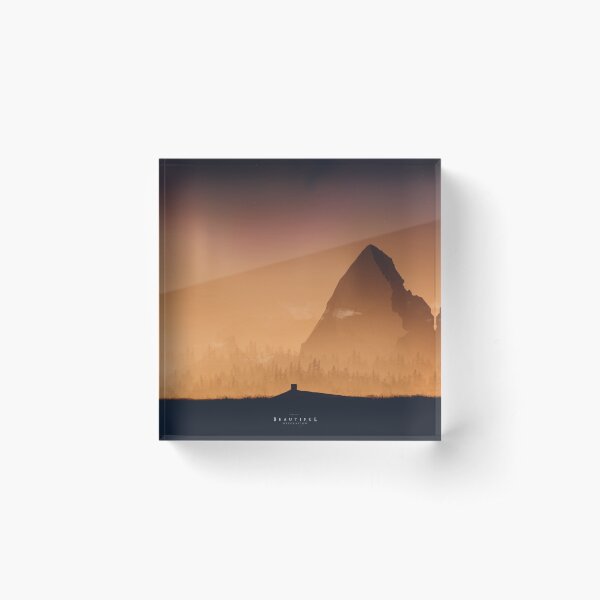 Beautiful Desolation - Digital Artwork Acrylic Block