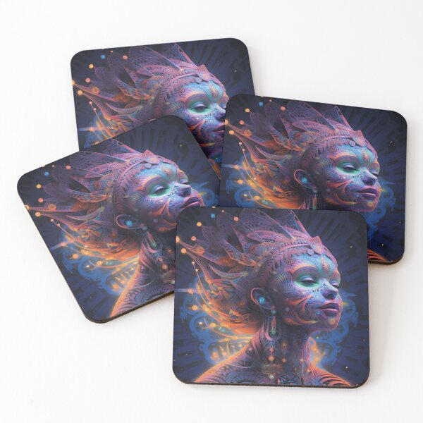 Item preview, DMT Art .... Luminescent Divine Feminine designed and sold by TheGlassPortal.