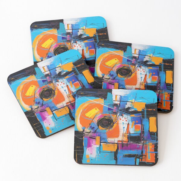 Item preview, The Fiesta Collection - Vibrant Modern Art Bold Abstract Eccentric geometric Design  designed and sold by NortonArt.