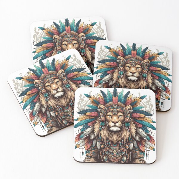 Item preview, Wild Majesty: Lion's Tribal Rendezvous designed and sold by MythicMayhem Forge.