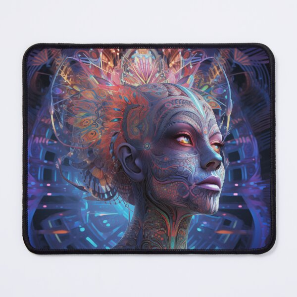 Item preview, DMT Art ... Luminescent female DMT entity designed and sold by TheGlassPortal.