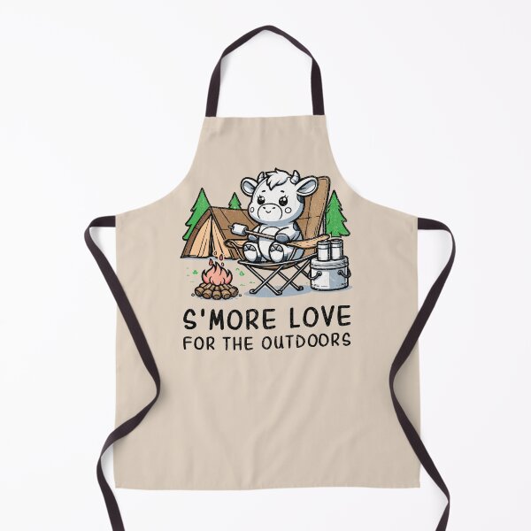 Item preview, Cute Cow Camper Toasting Marshmallows - Smore Love designed and sold by greenwhite25.