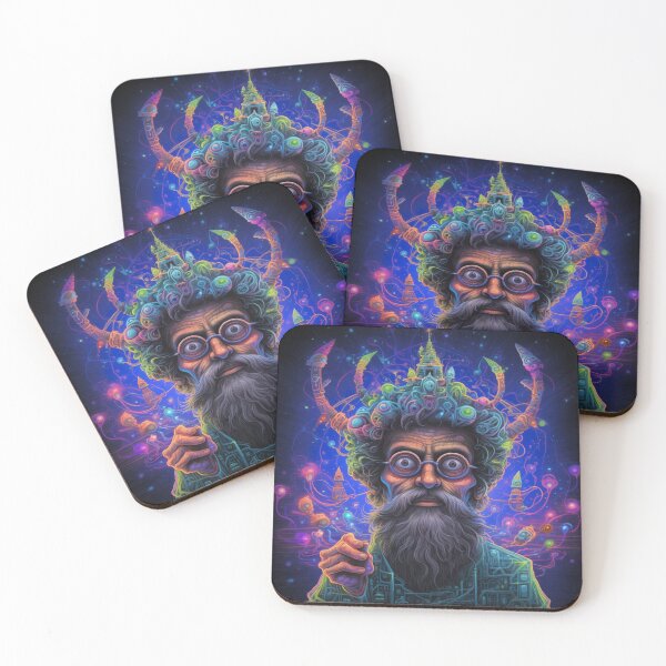 Artikelvorschau, DMT Art ... Terence McKenna, als Maschinenelf entworfen und verkauft von TheGlassPortal.