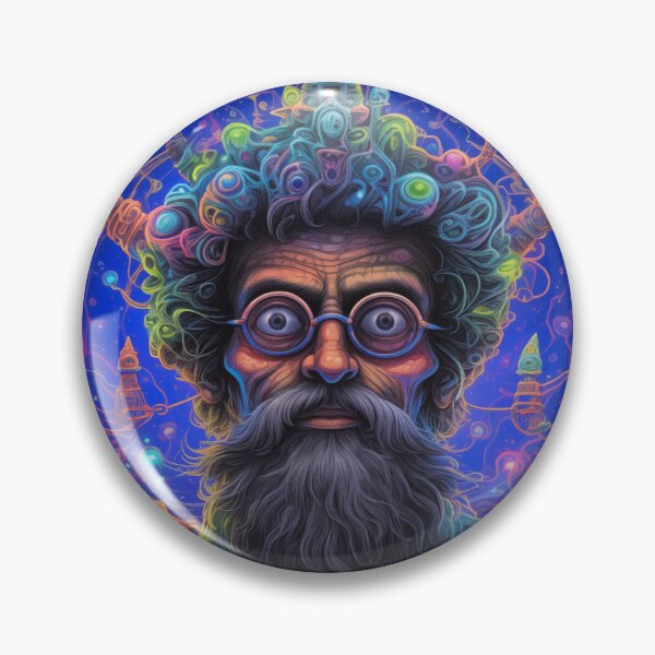 Artikelvorschau, DMT Art ... Terence McKenna, als Maschinenelf entworfen und verkauft von TheGlassPortal.