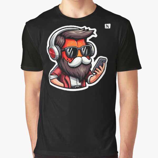 Vista previa del artículo con la obra «Tech-Savvy Hipster: Modern Urban Chic Collection - Black», diseñado y vendido por Weslenluc.
