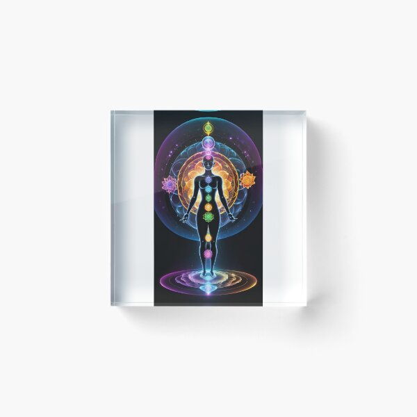 Item preview, Colorful Chakra Bubble Art designed and sold by natureka.